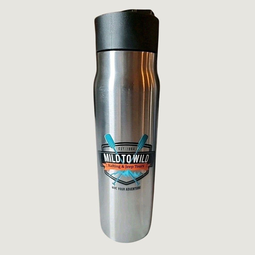 NEW "Wild Rafting & Jeep Tours" 18 Oz. Stainless Steel Vacuum Insulated Flask
